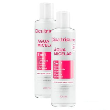 Imagem de Kit 2 Cicatricure Água Micelar Limpeza Facial 200ml