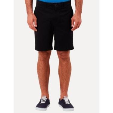 Imagem de Bermuda Original Penguin Masculina Slim Sarja Chino Button Preta-Masculino