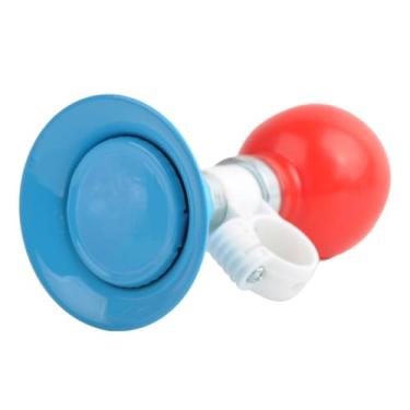 Imagem de Fenteer Buzina de bicicleta infantil, alto-falante universal para meninos e meninas, pequena, trompete, acessórios para bicicleta, buzina de bicicleta com som, Azul