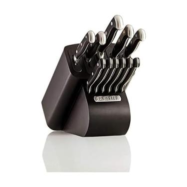 Imagem de Kit de facas Sabatier EdgeKeeper Pro, aço inoxidável, preto, 12 peças