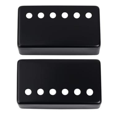 Imagem de Banworks Capas de metal Humbucker Capas para captador de guitarra elétrica 52 mm (2-3/64 polegadas) Ponte Humbucker captador capas para guitarra elétrica Epiphone EPI/SQ/IBZ/PRS pacote com 2 JT/SYQG