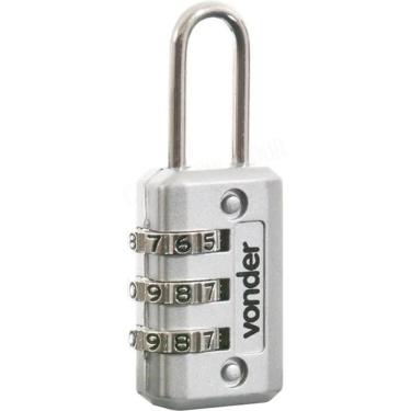 Imagem de Cadeado Com Segredo - Vonder - Cinza