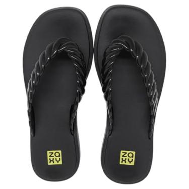 Imagem de Chinelo De Dedo Plataforma Feminino Baixo Moderno Zaxy Rope