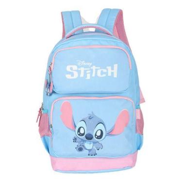 Imagem de Mochila De Costas Juvenil Original Stitch Fofo - Luxcel, Azul