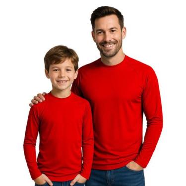Imagem de Camisa Térmica Proteção Solar UV Kit Pai e Filho Moda Praia - Hype Mod