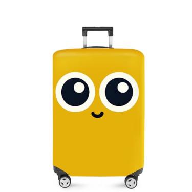 Imagem de ANNA QUEEN Capa de mala com flores, protetor de mala, capa de viagem para bagagem de 45 a 81 cm, acessórios de viagem de elastano extensível e lavável, #18, S(fits 18-21inch suitcase)