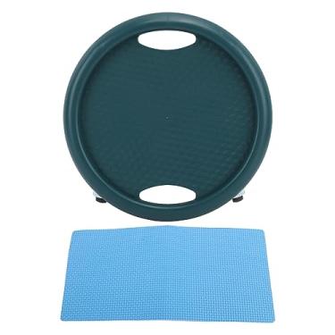 Imagem de Skate para Exercícios Abdominais, Rolamento de Carga de 150 Kg, Controle Deslizante de Treino Giratório de 360 ​​graus para Casa (Verde escuro)