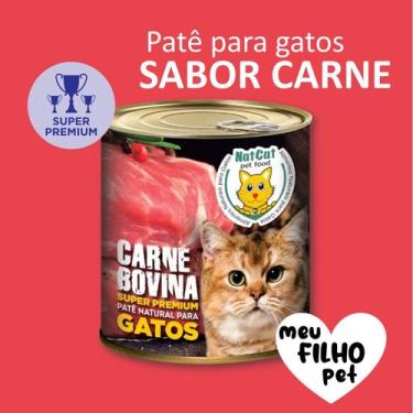 Imagem de Patê Natural Super Premium Gato Carne - Comida para Gato, Ração úmida,