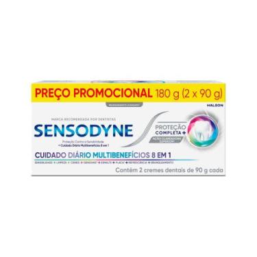 Imagem de Creme Dental Sensodyne Proteção Completa Tamanho Família com 2 Unidade