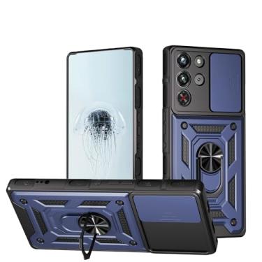 Imagem de Kukoufey Capa compatível com ZTE Nubia Red Magic 10 Pro, com capa de lente de câmera deslizante compatível com ZTE Nubia Red Magic 10S Pro+ NX789J capa azul