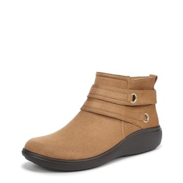 Imagem de LifeStride Brave Bota curta feminina com zíper no tornozelo, Mel caramelo, 36