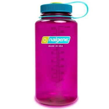 Imagem de Nalgene Garrafa de água Tritan de boca larga sem BPA, berinjela, 946 ml