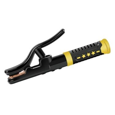 Imagem de harayaa Suporte de eletrodo, alicate de cobre, braçadeira de aterramento, cabo antiderrapante portátil, alicate de solda elétrico 800-1000A para canteiro de