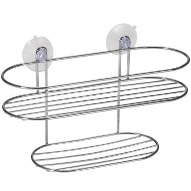 Imagem de Suporte Prateleira Com Saboneteira E Ventosas - 1513 - Arthi