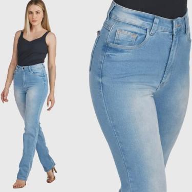 Imagem de Calça Jeans HNO Jeans Reta Lisa Basic Azul Claro, 36