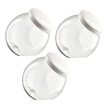 Imagem de Kit 3 Pote Baleiro 1 Litro com Tampa de Rosca Plástico - Bandeirante, 