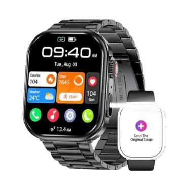 Imagem de Relógio Inteligente Bluetooth Masculino Com Tela Grande LIGE 2.01 HD M