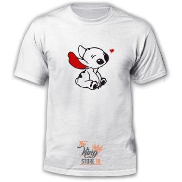 Imagem de Camiseta Lilo Stich Heart Ohana Family Pole para crianças - Lightbek O