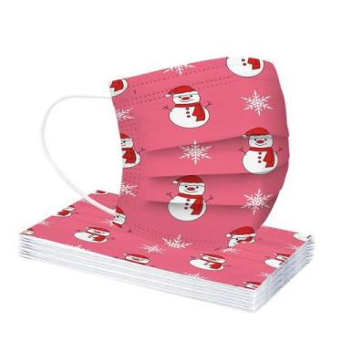 Imagem de Máscaras de impressão de Natal para máscara facial de proteção Máscara