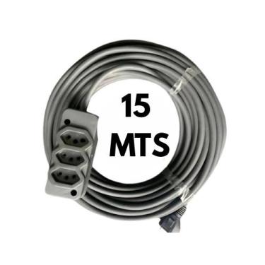 Imagem de Extensão Elétrica Cabo PP 2x2,5mm Tripla  10A 20A  5 a 30 Metros  Alta