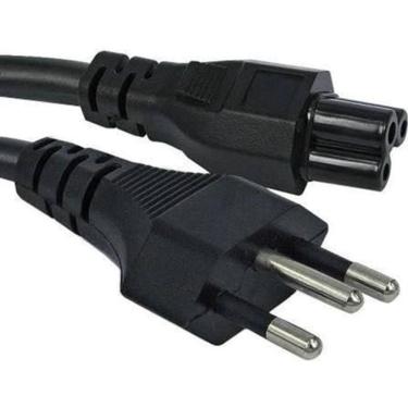 Imagem de Cabo De Força Ac Tripolar Para Fonte Carregador de Notebook 1,50 Mts