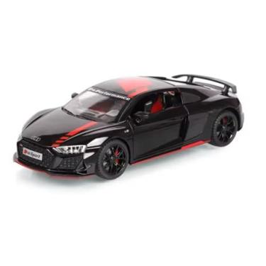 Imagem de Miniatura 1:24 Carro R8 V10 Plus De Brinquedo Para Crianças Colecionadores Amante De Carros (preto)