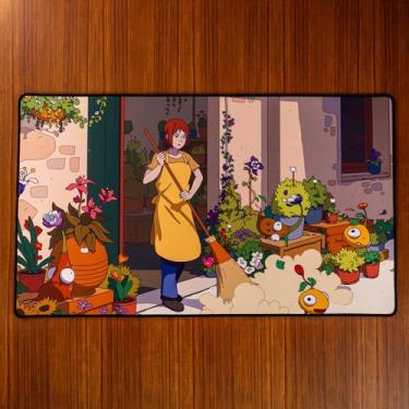 Imagem de Obojima Potion Shop Play Mat – Premium Desk Mat or Game Play Surface, Non-Slip Rubber Base, Vibrant Fantasy Artwork from, Perfect for TCG, Board Games & Desk Setup