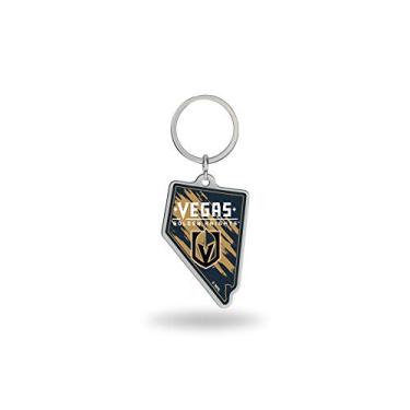 Imagem de Rico Industries Chaveiro NHL Vegas Golden Knights State Shape, 5 x 7,6 cm