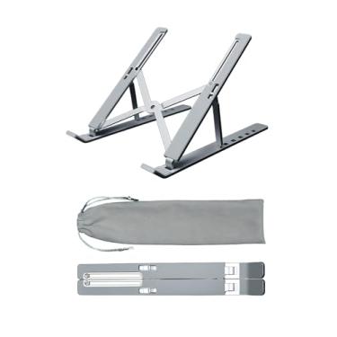 Imagem de FIREBAT Suporte para laptop, suporte de resfriamento de computador para mesa, 6 ângulos, ajustável, ergonômico, dobrável, portátil, suporte para notebook, compatível com laptops de 10 a 15,6 polegadas