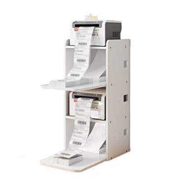 Imagem de URGDWEKJY Suporte para impressora, prateleira, escritório, papel, código de barras, impressora, desktop, copiadora, armazenamento rápido, suporte de impressora(A)