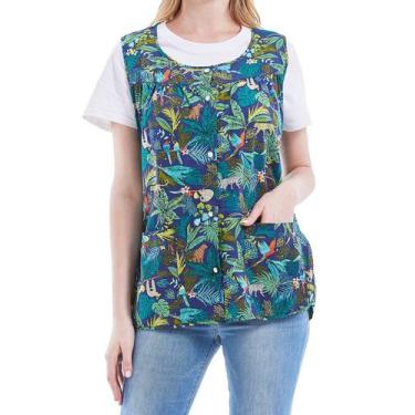 Imagem de Avental de sapateiro feminino Nanxson com 2 bolsos de algodão CF3177