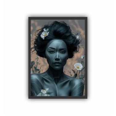 Imagem de Quadro Decorativo Mulher Negra Beleza Estética - Genérica, 45x33