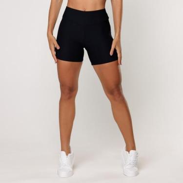 Imagem de Short Fitness Feminino Poliamida Canelado Shorts para Academia Coleção