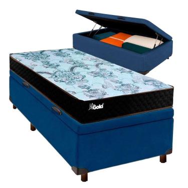 Imagem de Colchão Solteiro Molas Ensacadas + Bau Blindado - Life Gold Paropas