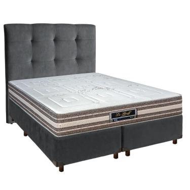 Imagem de Kit Cabeceira + Cama Box + Colchão Casal Molas Ensacadas Legriff Sankonfort