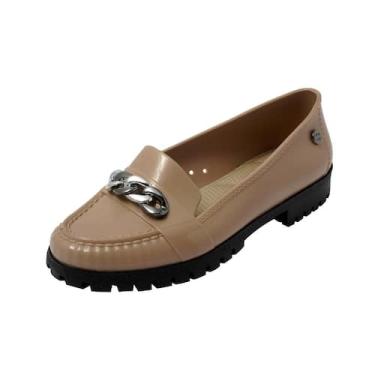 Imagem de Sandália Feminina Mocassim Confortável Miss Miss ref 10216, Caqui, 37