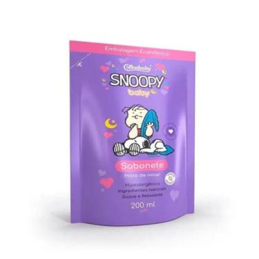 Imagem de Cottonbaby snoopy baby refil sabonete liquido hora de ninar 200 ml