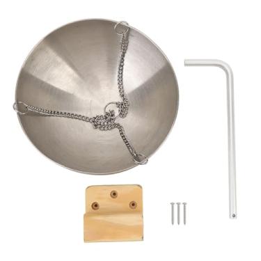 Imagem de Copo de óleo para sauna, aço inoxidável, portátil, redondo, difusor de spa, suporte de aromaterapia para salas de vapor seco, saunas e relaxamento doméstico com braço extensor,