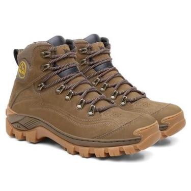 Imagem de Bota Adventure Masculina em Couro Legítimo Robusta e Confortável para Trilhas Leves-Masculino