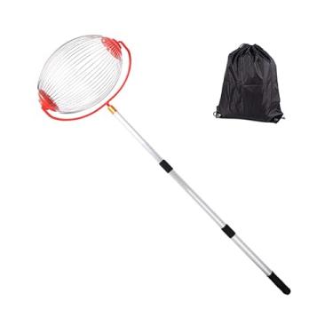 Imagem de Dualoai Coletor de Nozes E Nozes-pecã, Liga de Alumínio, Antiderrapante, Extensível, Colheitadeira de Jardim Rolante, Coletor de Frutas para Nozes, Gaiola Grande