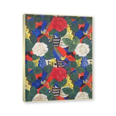 Imagem de Moldura de champanhe. Impressões Raoul Dufy, (violinos), pôster de viagem vintage, arte impressionista, imagem de arte de parede em tela para decoração de casa. 30 x 40 cm-11,8 x 15,7 pol