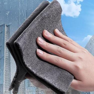 Imagem de 1 Panos de limpeza espessos reutilizáveis panos de lavagem de microfibra para janela de carro espelho de vidro pano de limpeza pano de cozinha, 40 x 50 mm