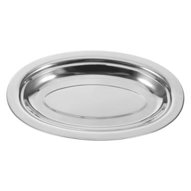 Imagem de Navio De Peixe De Aço Inoxidável Prato Placas De Forma Bandeja De Servir Bandeja De Toalha De Aço Inoxidável Placa De Armazenamento De Alimentos Lanche Filho Engrossar Penteadeira