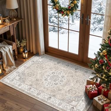 Imagem de Tapetes laváveis para corredor 3x4: tapete antiderrapante para pia de cozinha de fazenda, tapete pequeno resistente à água para sala de estar, banheiro, capacho macio e fino, tapete decorativo de