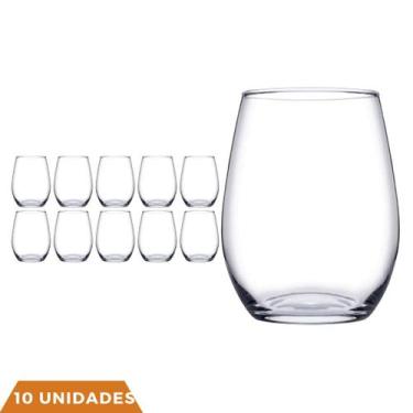 Imagem de Copo Vidro Redondo Transparente Duravel 440ml Amber - 10 Un - PASABAHÇ