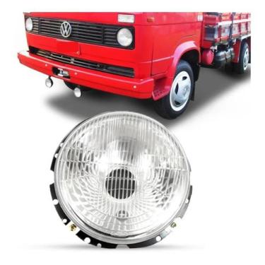Imagem de Farol Principal Caminhão Vw Após 1981 13.130 Antigo Redondo - Orgus