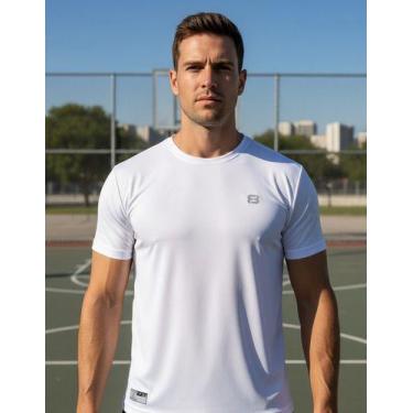 Imagem de Camiseta Térmica Masculina Academia Dry Fit, Poliamida Uv - FYNE fIT, 