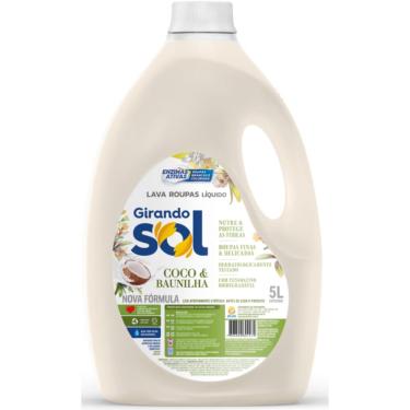 Imagem de Lava Roupas Líquido Roupas Delicadas Girando Sol Coco e Baunilha 5L