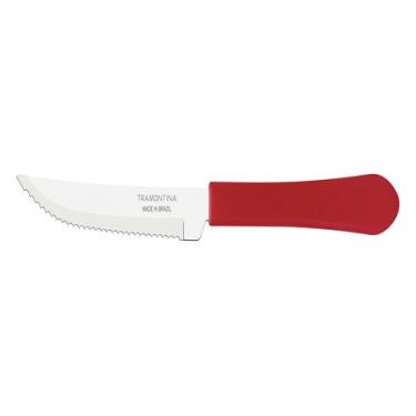 Imagem de Faca Churrasco Inox 4 Leme Vermelho Tramontina
