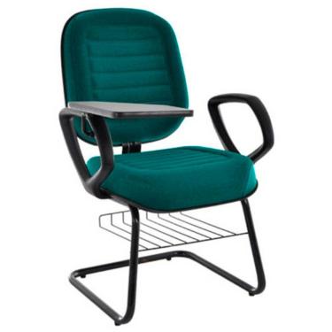 Imagem de Cadeira Universitária Com Prancheta Linha Blenda Verde.